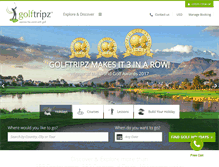 Tablet Screenshot of golftripz.com
